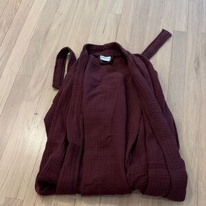 Burgundy Parachute Robe